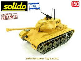 Le char Patton M47 sable armée israélienne en miniature de Solido au 1/50e