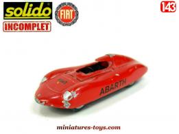 La Fiat Abarth record 1957 en miniature de Solido au 1/43e incomplète