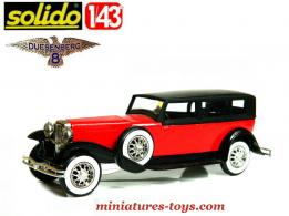 La limousine Duesenberg J miniature de Solido Âge d'or au 1/43e incomplète