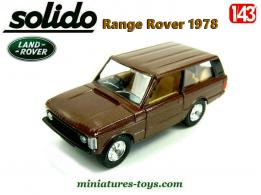 Le Range Rover 1978 en miniature de Solido au 1/43e