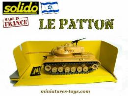 Le char Patton M47 Israélien sable en miniature de Solido au 1/50e 