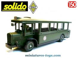 Le TN6 Renault autobus militaire en miniature de Solido au 1/50e