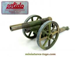 Le canon de campagne sur roues en miniature Solido de la série démontable 