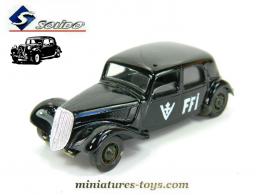 La voiture Traction avant Citroën FFI miniature de Solido au 1/43e incomplète