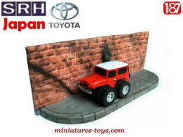 Le 4x4 Toyota Land Cruiser BJ 45 de 1984 en miniature par SRH au 1/87e