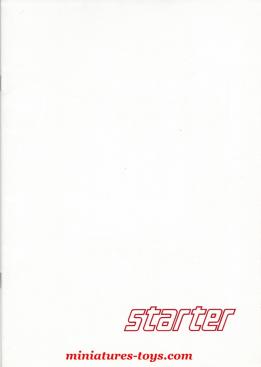 Le catalogue de kits de voitures miniatures Starter grand format 1986