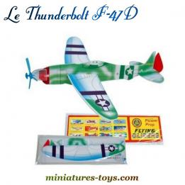L'avion de chasse américain Thunderbolt F-47D en jouet polystyrène au 1/72e