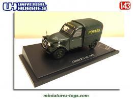 La Citroën 2cv AU Postes en miniature par Universal Hobbies au 1/43e