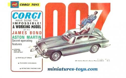 L Aston Martin Db5 De James Bond En Miniature Par Corgi Au