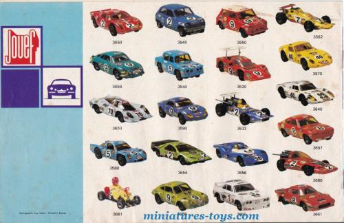 Le Mini Catalogue Jouef 1975 Des Trains Et Voitures De Circuits