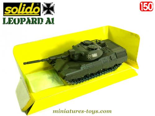 Char Leopard A1 Solido 1/50 – Armée Allemande – Miniature Métal – Très Bon état