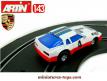 La Porsche 924 blanche miniature pour circuit Artin by Jouef au 1/43e