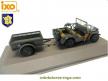 La Jeep Willys MB et sa remorque Bantam miniature par Ixo Models au 1/43e