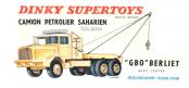 Le camion Berliet GBO saharien 888 en miniature de Dinky Toys France au 1/50e