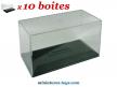 Un lot de dix boites vitrines pour exposer vos voitures miniatures