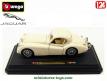 Le coupé Jaguar XK 120 blanc ivoire en miniature par Burago au 1/24e