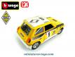 La Renault 5 Turbo Rallye Monte carlo 1982 en miniature de Burago au 1/24e