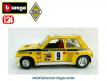 La Renault 5 Turbo Rallye Monte carlo 1982 en miniature de Burago au 1/24e