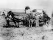 Un chariot non bâché de Cow-boys du Far West en miniatue au 1/35e