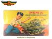 Le char géant Puma de CHR est jouet en métal vintage des années 1950 1960