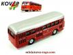 Un autobus Bussing rouge en miniature style jouet ancien par CKO au 1/50e