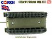 Le char anglais Centurion Mk III en miniature de Corgi Toys au 1/65e