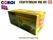 Le char anglais Centurion Mk III en miniature de Corgi Toys au 1/65e