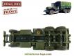 Le camion militaire GMC CCKW 353 6x6 bâché de Dinky Toys France incomplet