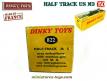 Un Half-track US en miniature au 1/50e par Dinky Toys avec une copie de boite