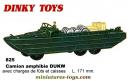 Le DUKW 353 US 6x6 amphibie miniature Dinky Toys au 1/55e incomplet