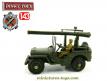 La Jeep Willys Hotchkiss porte canon SR en miniature de Dinky Toys au 1/43e
