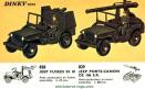 La Jeep Willys Hotchkiss porte canon SR miniature de Dinky Toys au 1/43e