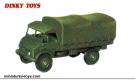 Le camion Mercedes Benz Unimog militaire bâché miniature Dinky Toys au 1/50e