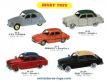 4 pneus Dinky Toys 15/8 noirs lisses pour voitures miniatures séries 24/500