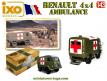 Le Renault 4x4 ambulance militaire miniature de Direkt Collections Ixo au 1/43e