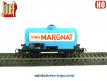 Le wagon citerne des vins Margnat en miniature par Jouef au H0 HO incomplet