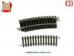 Un lot de sept rails courbes Jouef n°4872 pour trains miniatures au H0 HO
