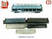 Cinq wagons porte autos STVA de la SNCF en miniatures par Jouef au H0 HO