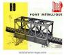 Le tronçon de pont ferroviaire métallique en miniature par Jouef au H0