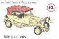 La voiture miniature Bentley 1922 en miniature de la marque Joker au 1/43e