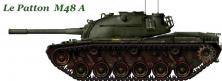 Le char Patton M48 A2 vert métal en miniature de Matchbox au 1/65e incomplet