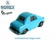 La Vespa 400 découvrable 1958 bleue en miniature de Norev au 1/43e
