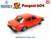 La Peugeot 604 rouge miniature de Norev Plastigam au 1/43e
