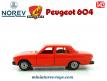 La Peugeot 604 rouge miniature de Norev Plastigam au 1/43e