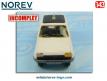 La Renault 5 TL SOS Médecin miniature de Norev Plastigam au 1/43e incomplète