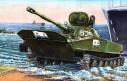 Le char amphibie russe PT76 vert en miniature de Solido au 1/50e 