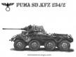 Le Sd Kfz 234/2 Puma allemand en miniature Ixo Models au 1/43e incomplet
