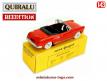 Le cabriolet 404 Peugeot rouge en miniature par Quiralu au 1/43e
