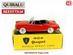 Le cabriolet 404 Peugeot rouge en miniature par Quiralu au 1/43e