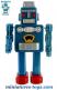 Le robot jouet Azul en métal de style ancien vintage Tin Toys